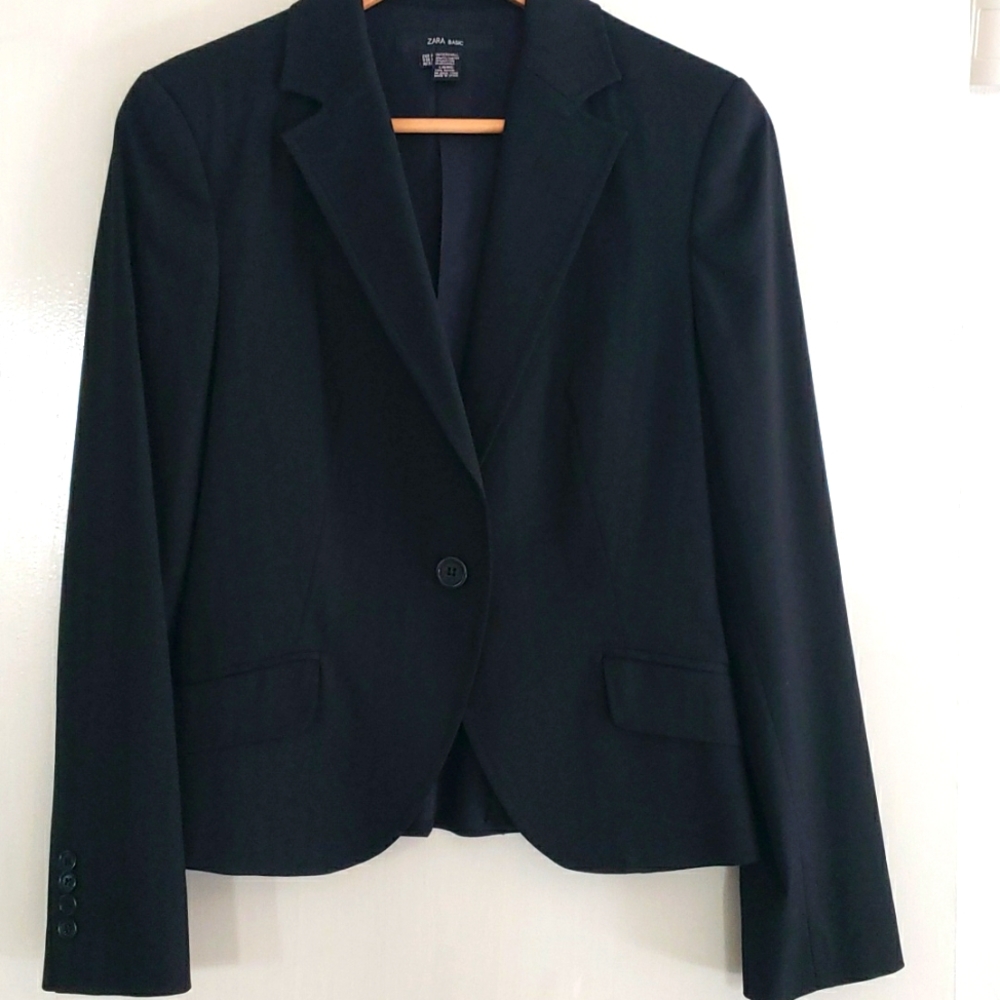 Blazer black zara with stripes